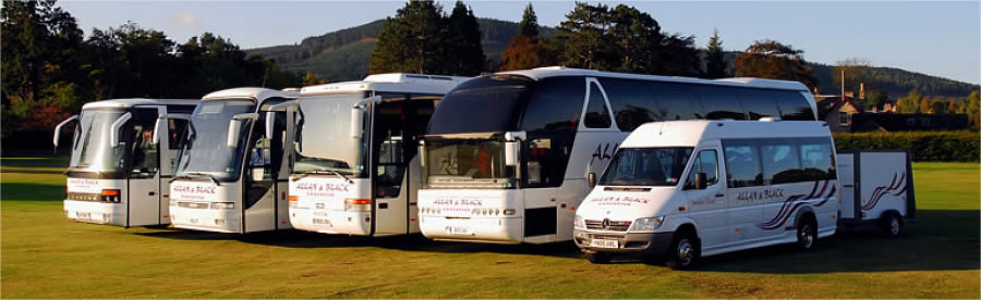 Allan & Black coach fleet line up